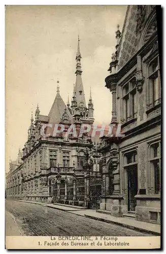 Cartes postales La Benedictine a Fecamp Facade des bureaux et du laboratoire