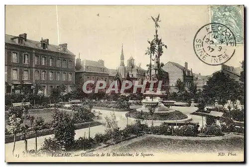 Cartes postales Fecamp Distillerie de la Benedictine le Square