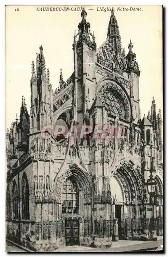 Cartes postales Caudebec en Caux L Eglise Notre Dame