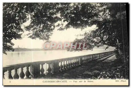 Cartes postales Caudebec en Caux Vue sur la Seine