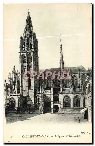 Cartes postales Caudebec en Caux L Eglise Notre Dame