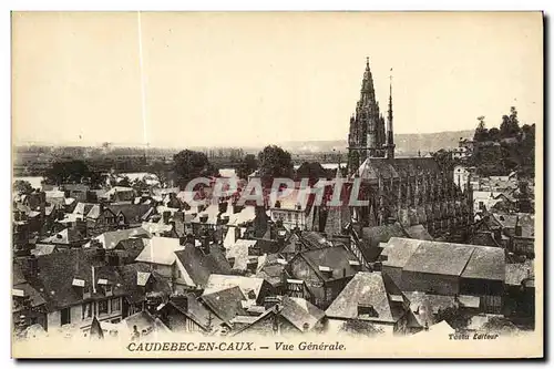 Cartes postales Caudebec en Caux Vue Generale