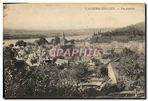 Cartes postales Caudebec en Caux Vue generale