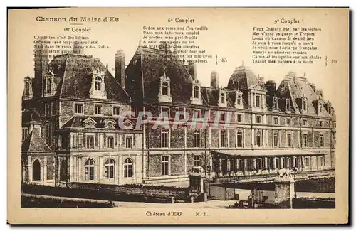 Cartes postales Chanson du Maire d Eu