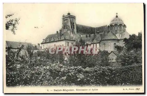 Ansichtskarte AK Saint Riquier Seminaire et Eglise