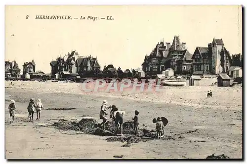 Ansichtskarte AK Hermanville La Plage Enfants