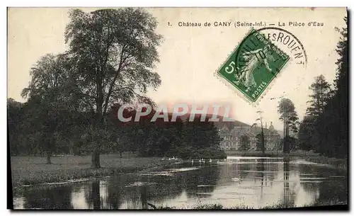 Cartes postales Chateau de Cany La Piece D Eau