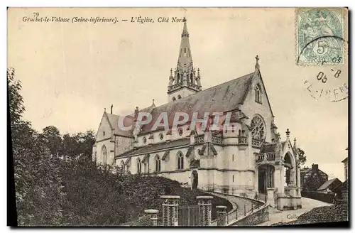 Ansichtskarte AK Gruchet le Valasse L eglise Cote Nord