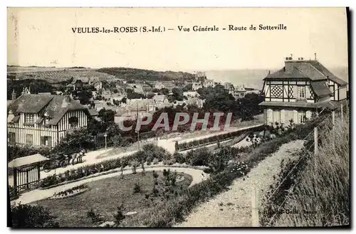 Cartes postales Veules Les Roses Vue Generale Route de Sotteville