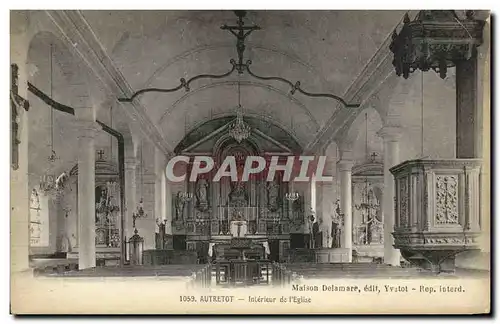 Cartes postales Autretot Interieur de L Eglise