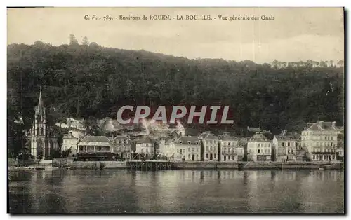 Ansichtskarte AK La Bouille La Bouille Vue Generale Des Quais Environs de Rouen