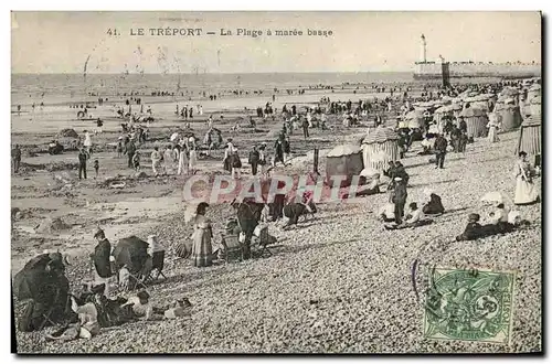 Cartes postales Le Treport La Plage a Maree Basse