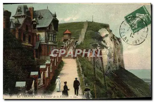 Cartes postales Le Treport L Escalier de la Falaise