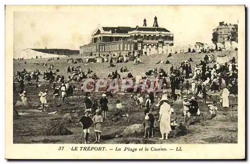 Cartes postales Le Treport La Plage et le Casino