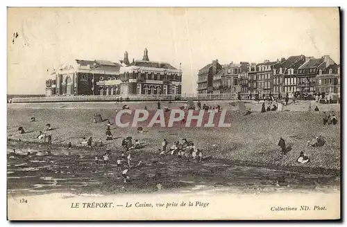 Cartes postales Le Treport Le Casino Vue Prise de la Plage