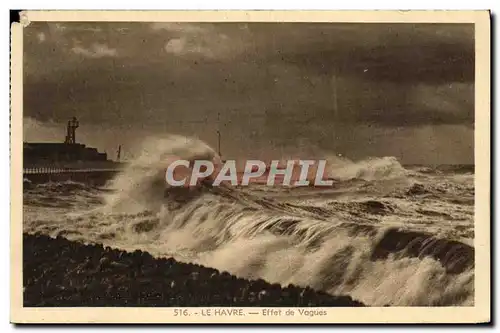 Cartes postales Le Havre Effet de Vagues