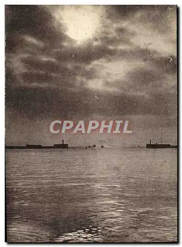 Cartes postales Le Havre Les jetees a Contre Jour