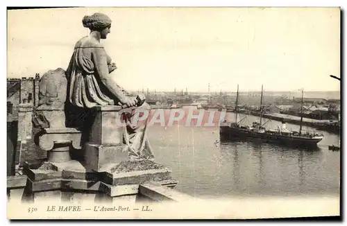 Ansichtskarte AK Le Havre L Avant Port Bateau