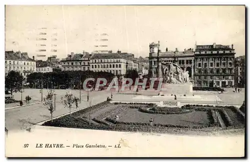 Cartes postales Le Havre Place Gambetta