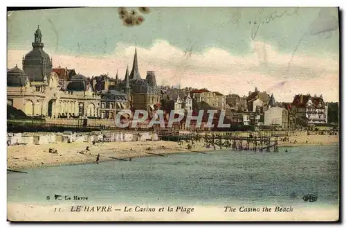 Cartes postales Le Havre Le Casino et la Plage