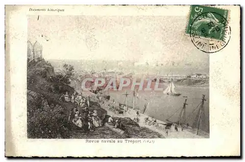 Cartes postales Le Treport Revue Navale 1843