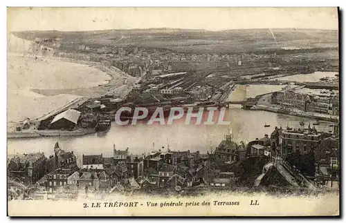 Cartes postales Le Treport Vue Generale Prise des Terrasses