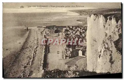 Ansichtskarte AK Le Treport Vue Generale Prise des Falaises