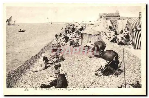 Cartes postales Le Treport La Plage et le Casino