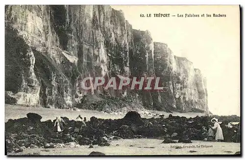 Cartes postales Le Treport Les Falaises et les Rochers