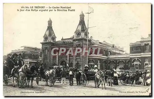 Cartes postales Le Treport Le Casino Municipal Le jour d un rally organise par la direction Pontie