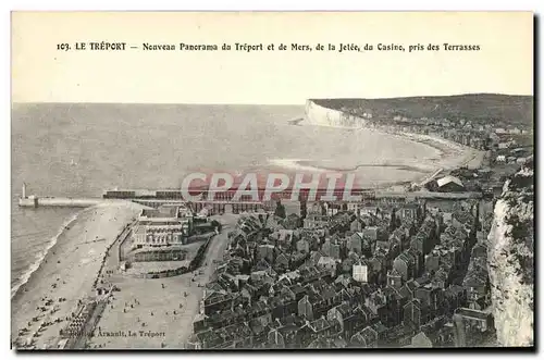 Ansichtskarte AK Le Treport Nouveau Panorama du Treport et de Mers de la jetee du casino pris des terrasses