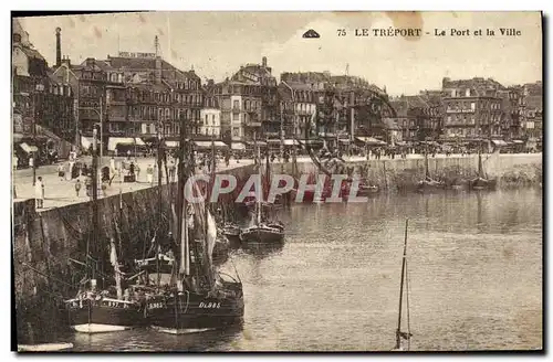 Cartes postales Le Treport Le Port et la Ville Bateau