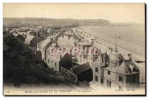 Ansichtskarte AK Le Treport Mers Les Bains Et Le Vue Generale