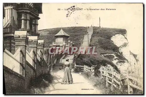 Cartes postales Le Treport L Escaller des Falaises