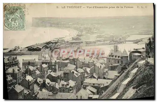 Cartes postales Le Treport Vue D Ensemble Prise de la Falaise