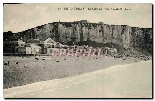 Cartes postales Le Treport Le Casino Les Falaises