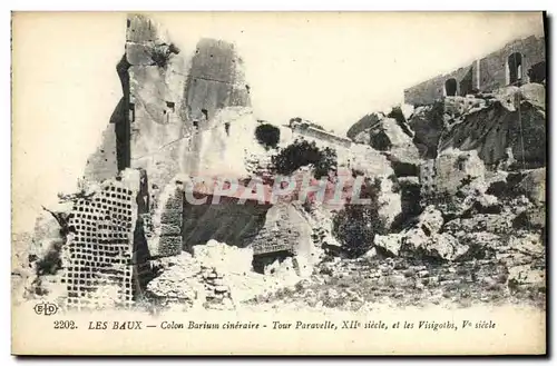 Cartes postales Les Baux Cour Barium cineraire Tour Paravelle