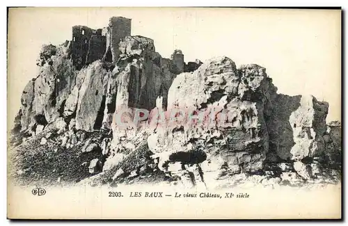 Cartes postales Les Baux Le Vieux Chateau