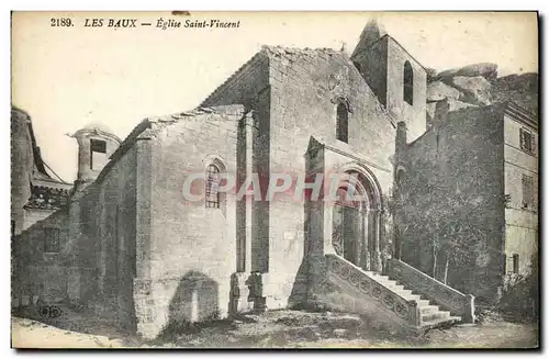 Cartes postales Les Baux Eglise Saint Vincent