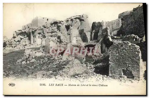 Cartes postales Les Baux Maison de Lere et le Vieux Chateau