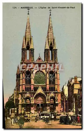 Cartes postales Marseille L Eglise de Saint Vincent de Paul