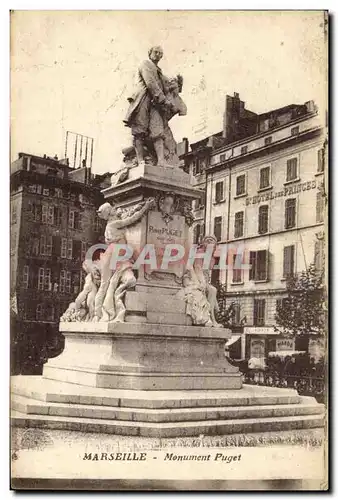 Ansichtskarte AK Marseille Monument Puget