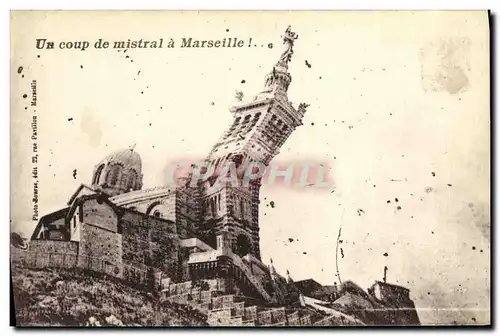 Cartes postales Marseille Un Coup de Mistral