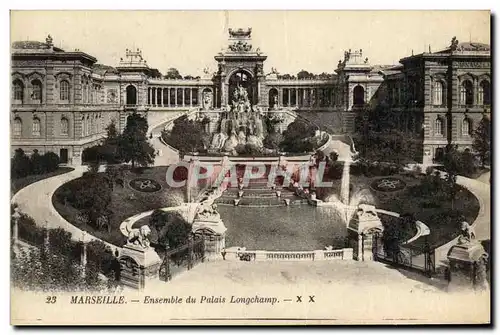 Cartes postales Marseille Ensemble du Palais Longchamp