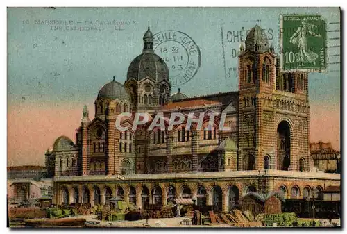 Cartes postales Marseille La Cathedrale