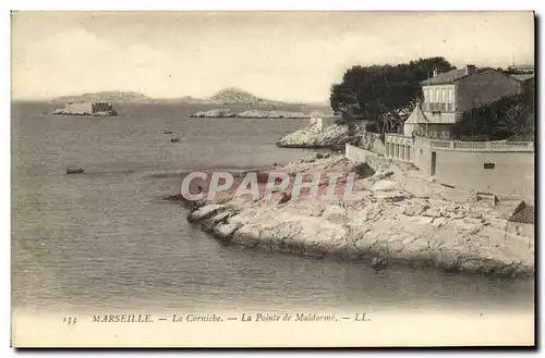 Cartes postales Marseille La Corniche La Pointe de Maldorme