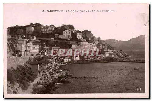 Ansichtskarte AK Marseille La Corniche Anse Du Prophete