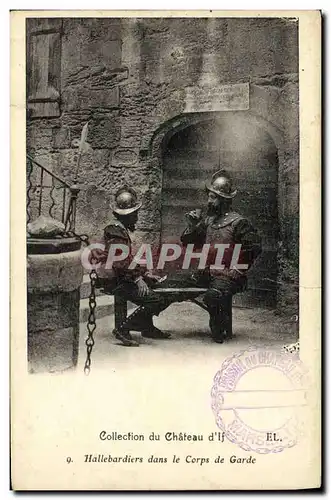 Cartes postales Marseille Collection du chateau d If Hallebardiers dans le corps de garde Militaria