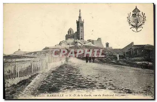 Ansichtskarte AK Marseille de la Garde Vue du Boulevard Gazzino