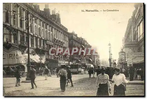 Cartes postales Marseille La Cannebiere